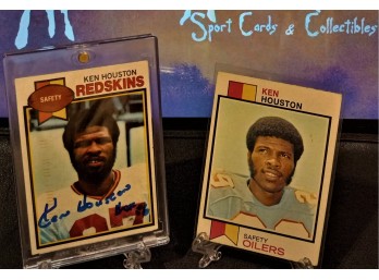 1973 & 1979 Topps:  Ken Houston {Autograph - 1979 Card}