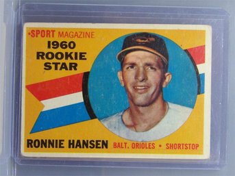 1960 Topps:  Ronnie Hansen {Rookie Star}