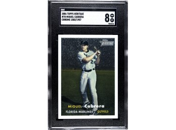 Topps 2006 Heritage:  (Near Mint) SGC Slab:  Miguel Cabrera - Future First Ballot Hall Of Famer