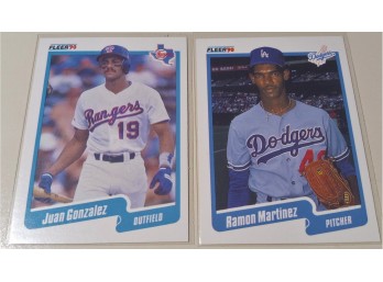 1990 Fleer:  Juan Gozalez & Ramon Martinez