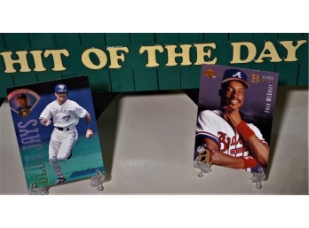 Upper Deck 1995...Fred McGriff & Paul Molitor...2 Card Lot Of Hall Of Famers