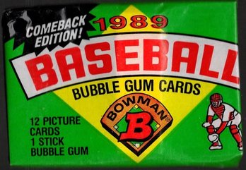 1989 Bowman Baseball  Sealed Wax Pack {12 Cards}