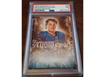 PSA 'Near Mint 7':  Matthew Stafford (Studio Rookies)