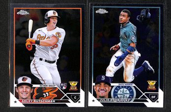 2023 Topps Chrome:  Adley Rutschman & Julio Rodriguez {Rookie Gold Cup}