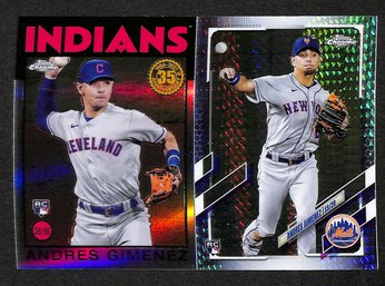 2021 Topps Chrome:  Andres Gimenez {RC - Mojo Refractor - 35th Anniversary}