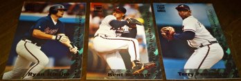 1994 Topps Stadium Club:  Ryan Klesko, Kent Mercker & Terry Pendleton