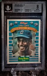 1991 Kellogg's Cereal 3-D:  Ernie Banks - 'BGS NM/MT 8'