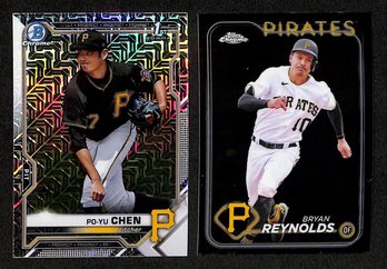 2021 Bowman Chrome & 2024 Topps Chrome:  Po-Yu Chen {1st}  & Bryan Reynolds