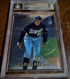 1997 Bowman's Best:  Carlos Beltran:  BGS Mint '9'
