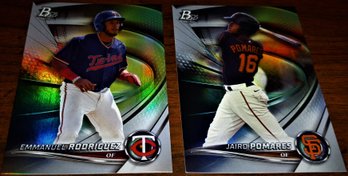 2022 Bowman Platinum:  Emmanuel Rodriguez & Jairo Pomares