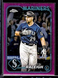 2024 Topps Chrome:  Cal Raleigh {Pink Refractor}
