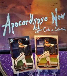 2023 Bowman Chrome:  Druw Jones 'Bowman 1st Chrome & Paper'...2-card Lot