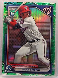 2024 Bowman Chrome:  Dylan Crews {1st Green Logo - RC}