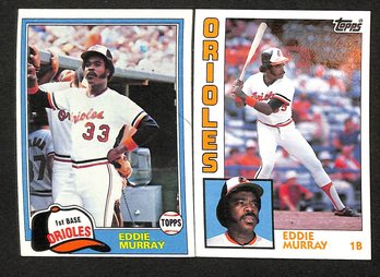 1981 & 1984 Topps:  Eddie Murray {2-Card Lot}