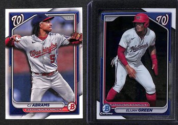 2024 Bowman:  CJ Abrams & Elijah Green {2-Card Lot}