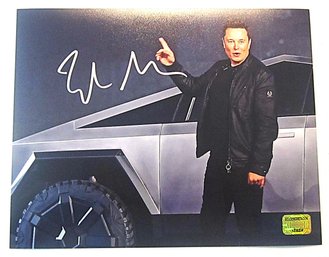 Elon Musk - Autographed 8X10 Photograph {Certificate Of Authenticity}