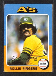 1975 Topps:  Rollie Fingers {Hall Of Famer}