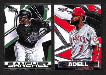 2021 Topps Fire:  Jesus Sanchez & Jo Adell {2-Card Rookie Lot}