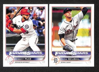 2022 Topps:  Keibert Ruiz & Tarik Skubal {Future Stars} In 2-Card Lot
