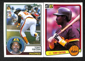 1982 Topps & 1983 Donruss: Tony Gywnn {2 Card Rookie Lot}