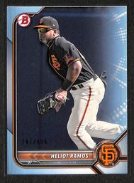 2022 Bowman:  Heliot Ramos {Blue Parallel) - SP # 247/ 499