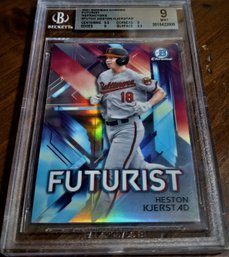 2021 Bowman Chrome:  Heston Kjerstad:  BGS Mint '9'