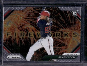 James Wood:  {Rookie Card} - Fireworks 2024  Panini Prizm