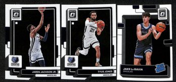 2022-23 Panini - Donruss Optic Basketball:  Jaren Jackson Jr., Tyus & Jake Laravia {Rated Rookie}