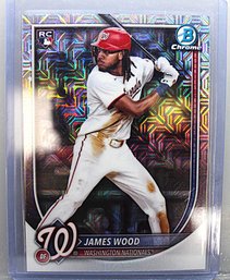 2025 Bowman Chrome:  James Wood  {Rookie Card - Mojo Refractor}