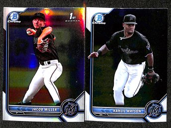 2022 Bowman Chrome:  Jacob Miller {1st} & Kahlil Watson