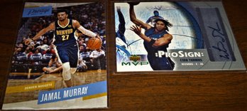 2017-18 Panini & 2003 Upper Deck:  Jamal Murray & Ethan Thomas (Autographed)