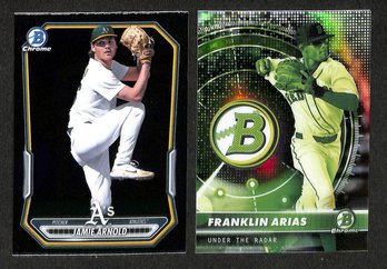 2026 Bowman Chrome Baseball:  Jamie Arnold & Frankin Arias {Under The Radar}