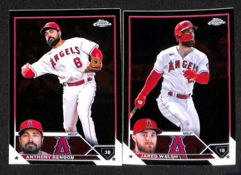 2023 Topps Chrome:  Anthony Rendon & Jared Walsh {Black Parallel}