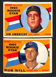 1960 Topps:  Jim Umbricht & Bob Will {Rookie Cards}