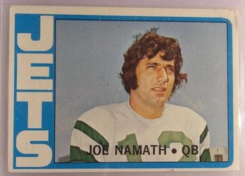 1972 Topps:  Joe Namath