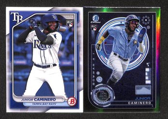 2024 Bowman:  Junior Caminero (2 Card Lot}