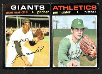 1971 Topps:  Juan Marichal & Jim 'Catfish' Hunter