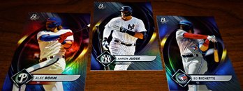 2022 Bowman Platinum:  Alec Bohm, Aaron Judge & Bo Bichette {3 Card Lot}