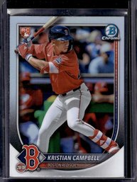 2025 Bowman:  Kristian Campbell {Rookie Card} - Red Rookie Logo