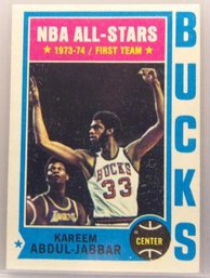 Topps 1974:  Kareem Abdul-Jabbar