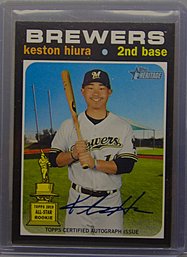 2020 Topps:  Keston Hiura {Rookie Gold Cup} - Certified Autograph