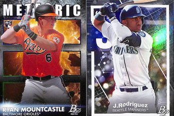2021 Bowman Platinum:  Ryan Mountcastle {RC} & Julio Rodriguez