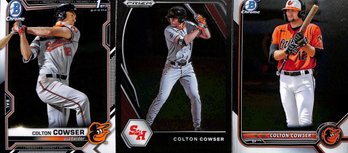 2021 & 2022 Bowman & 2021 Panini Prizm:  Colton Cowser