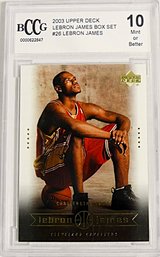 2003 Upper Deck:  BCCG 'Gem Mint' 10...Lebron James {Box Set - Card #26}