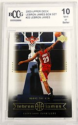 2003 Upper Deck:  BCCG 'Gem Mint' 10...Lebron James {Box Set - Card #22}