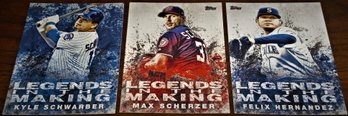 2018 Topps:  Kyle Schwarber, Max Scherzer & Felix Hernandez - 'Legends In The Making'