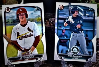 2023 Bowman Chrome: Luis Rodriguez & Axel Sanchez  {2-Card 'Bowman 1st' Lot}
