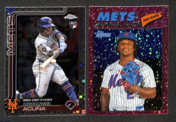 2026 Topps Chrome & Heritage:  Luis Angel Acuna {RC & Red Speckle}