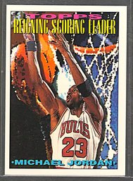 1994-95 Topps: Michael Jordan - Reigning Scoring Leader {Card #384}