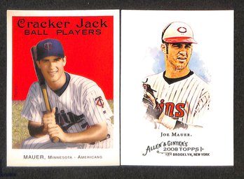 2004 Topps & 2008 A & G:  Joe Mauer {Hall Of Fame 2024}